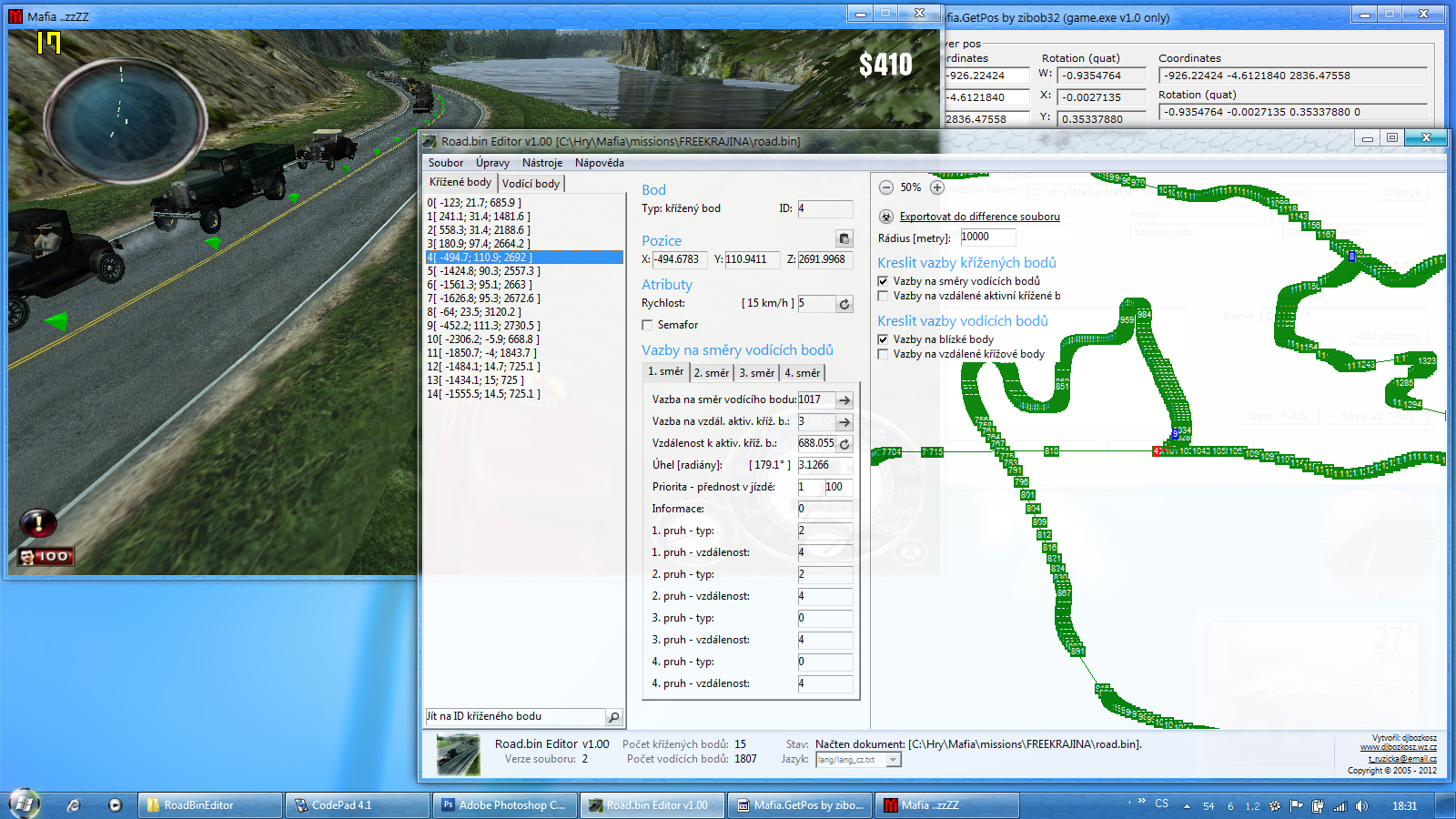 Road.bin editor