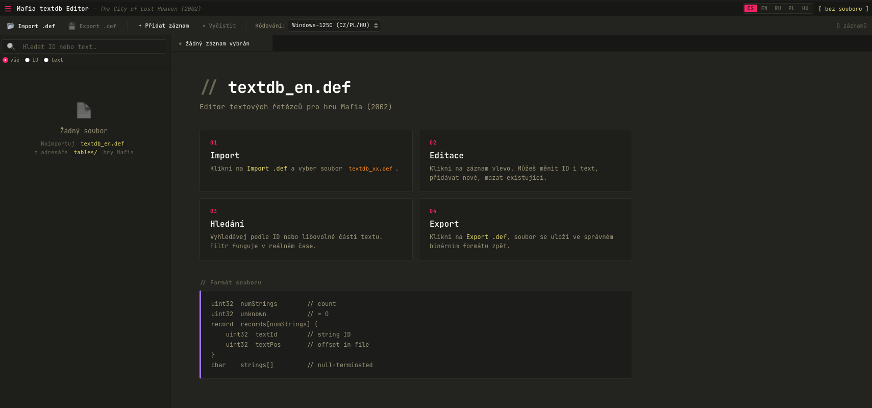 Textdb_xx.def online editor